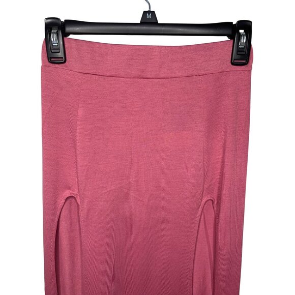 Rag & Bone Womens Pink Maxi Skirt With Side Slits Size XXS - Picture 7 of 12